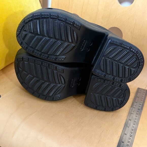 NWT CROCS Black Siren Clog Shoes High Platform Women's Size 10 New - Picture 11 of 16